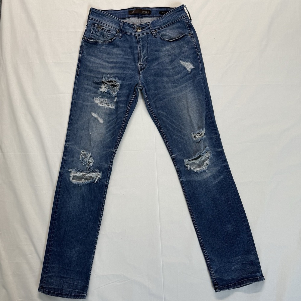 Guess Jeans Mens Size 30X30 Slim Straight Los Angeles 1981 American Tradition